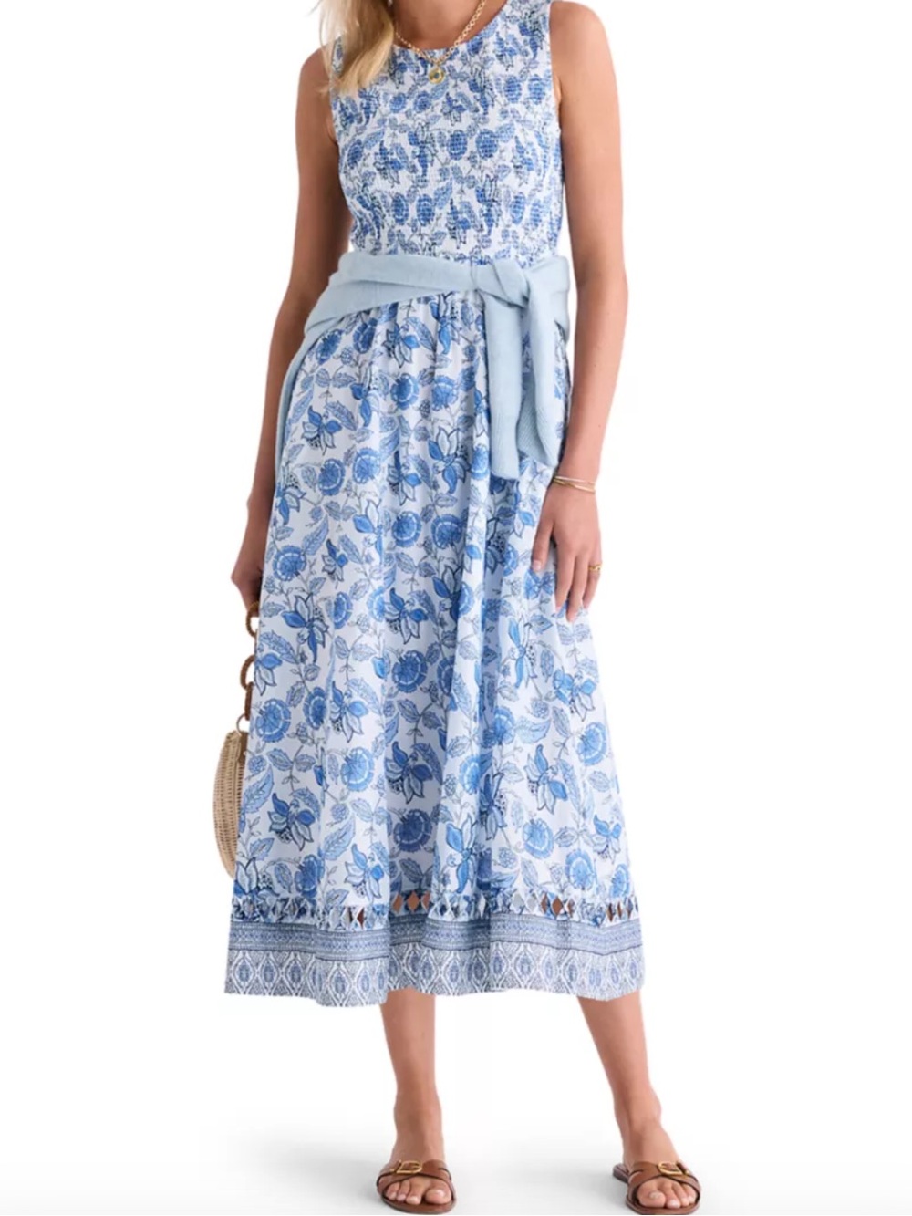 Vineyard Vines Ellen Midi Dress Large